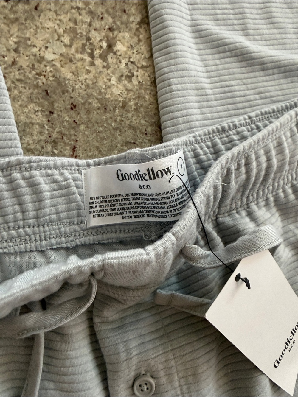 Goodfellow Ribbed Lounge Pants - Picture 2 of 3